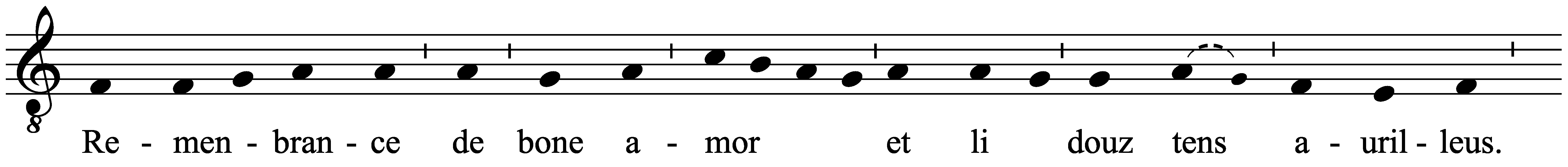 Work musical notation